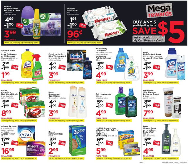 Cub Foods Ad from 08/15/2019