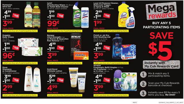 Cub Foods Ad from 10/31/2019
