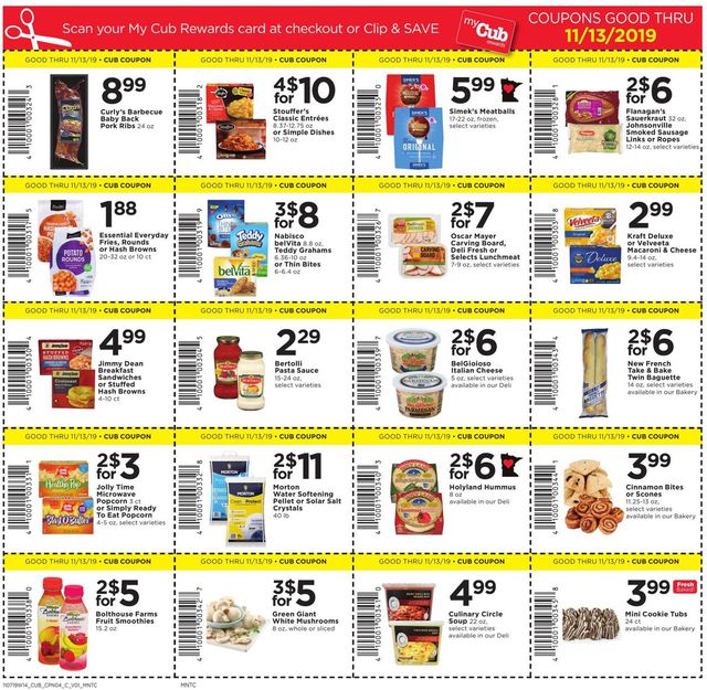 Cub Foods Ad from 11/07/2019