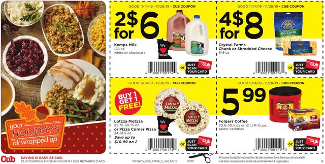 Cub Foods Ad from 11/14/2019