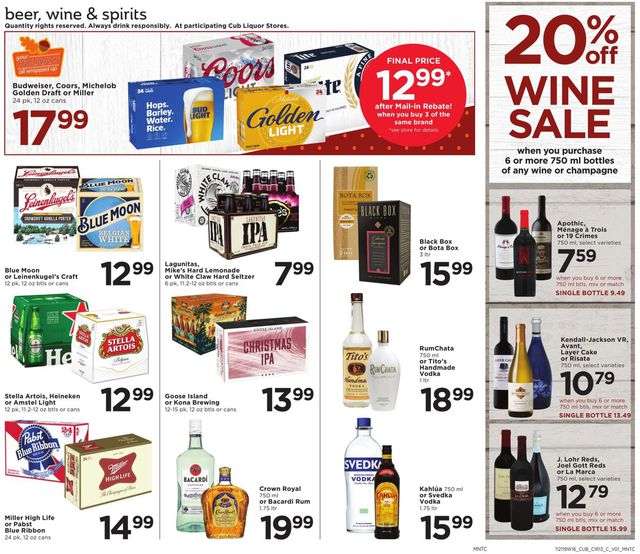 Cub Foods Ad from 11/21/2019