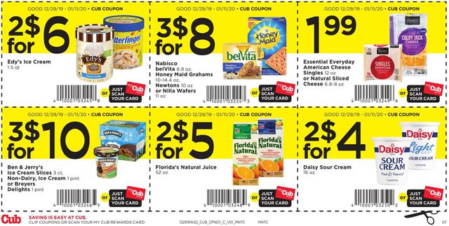 Cub Foods Ad from 12/29/2019