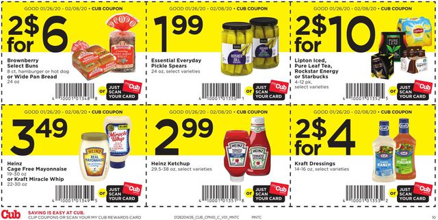 Cub Foods Ad from 01/26/2020