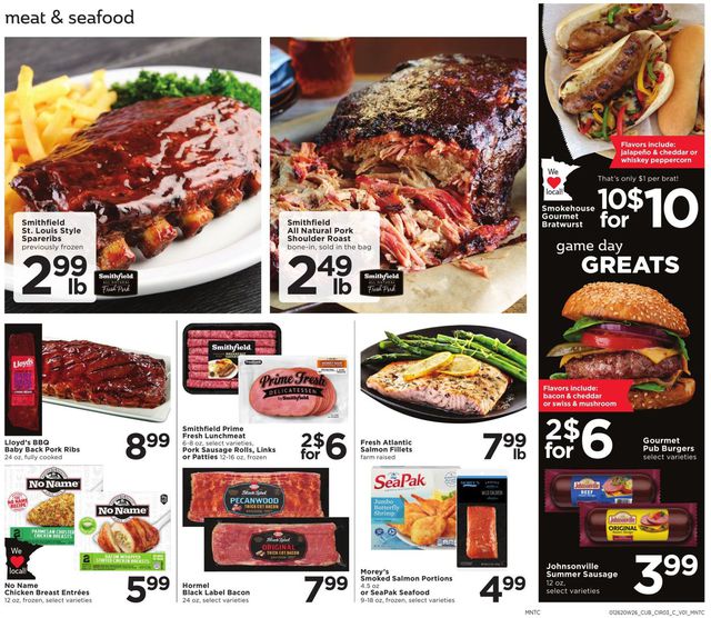 Cub Foods Ad from 01/26/2020