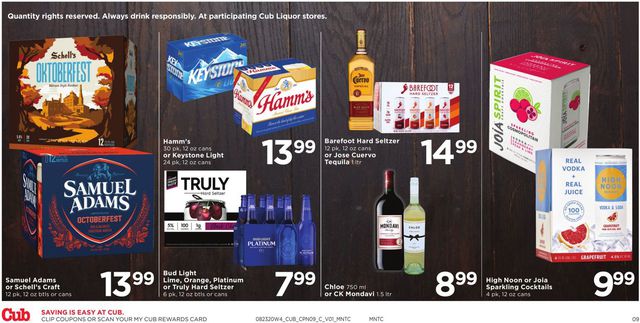Cub Foods Ad from 08/23/2020