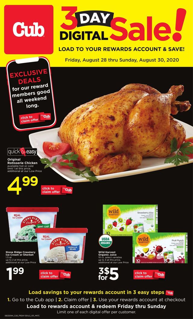 Cub Foods Ad from 08/28/2020