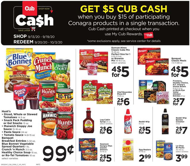 Cub Foods Ad from 09/13/2020