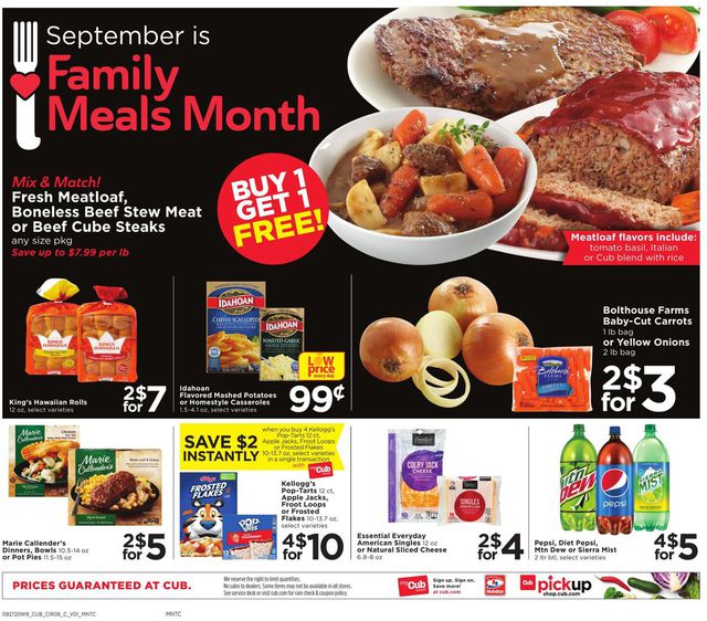 Cub Foods Ad from 09/27/2020