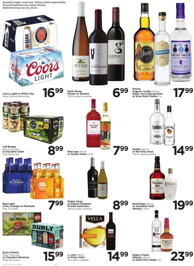 Cub Foods Ad from 10/01/2020