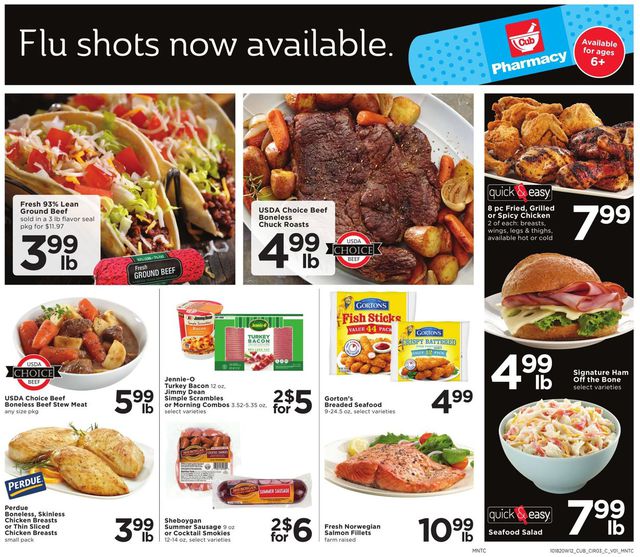 Cub Foods Ad from 10/18/2020