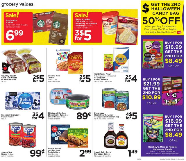 Cub Foods Ad from 10/18/2020