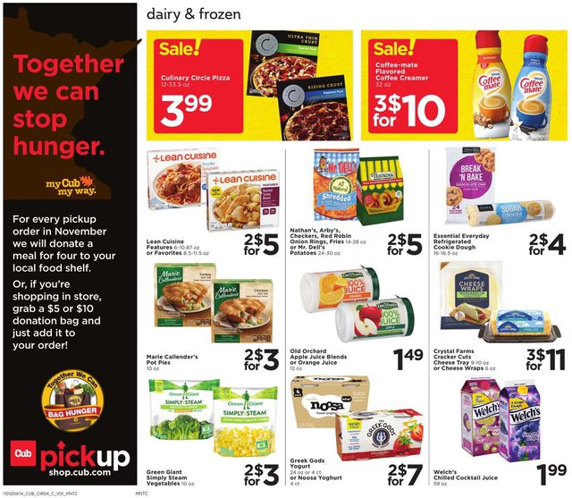 Cub Foods Ad from 11/01/2020