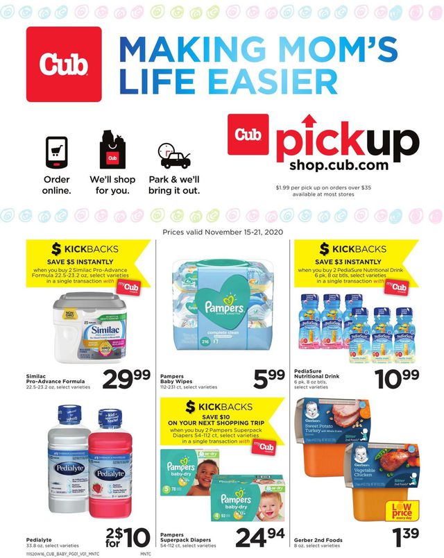Cub Foods Ad from 11/15/2020