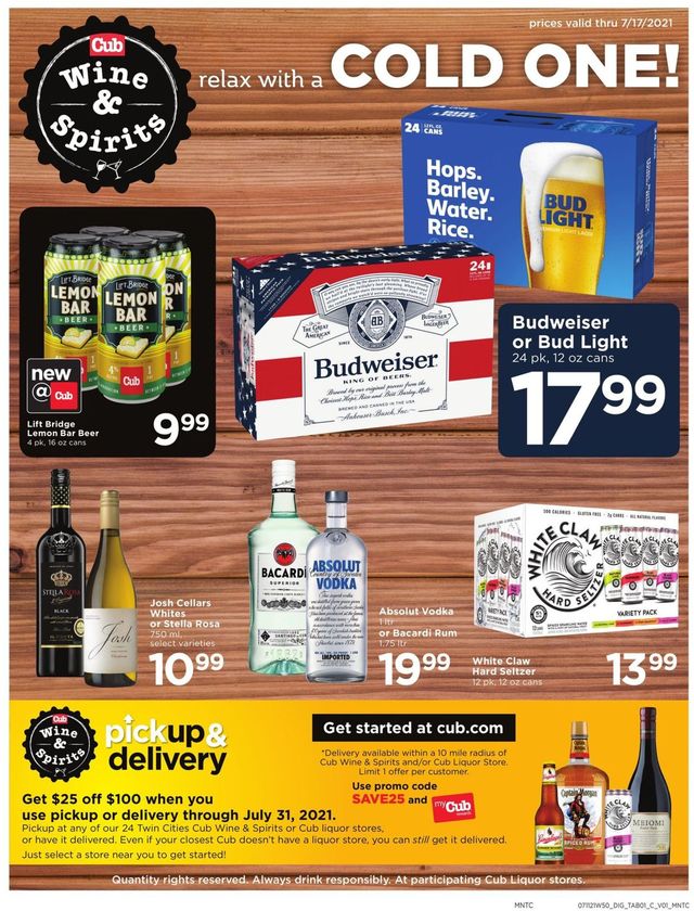 Cub Foods Ad from 07/04/2021