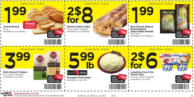 Cub Foods Ad from 10/03/2021