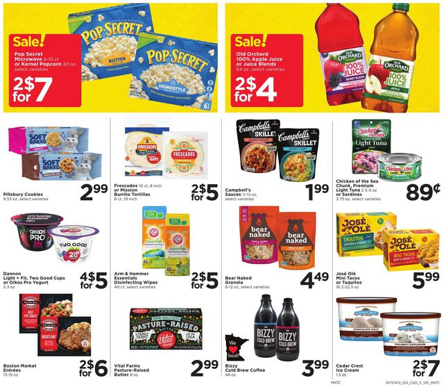 Cub Foods Ad from 10/17/2021