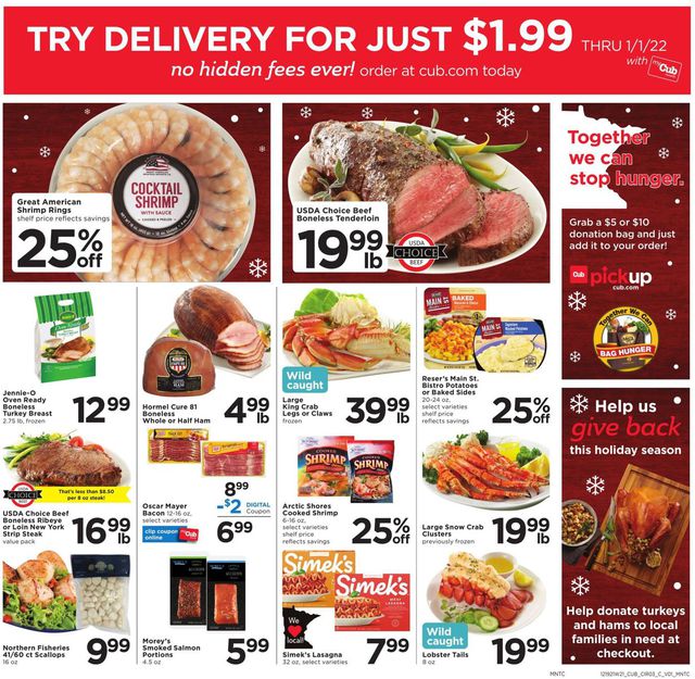 Cub Foods Ad from 12/19/2021