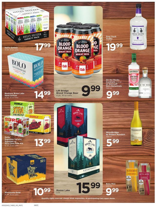 Cub Foods Ad from 01/16/2022
