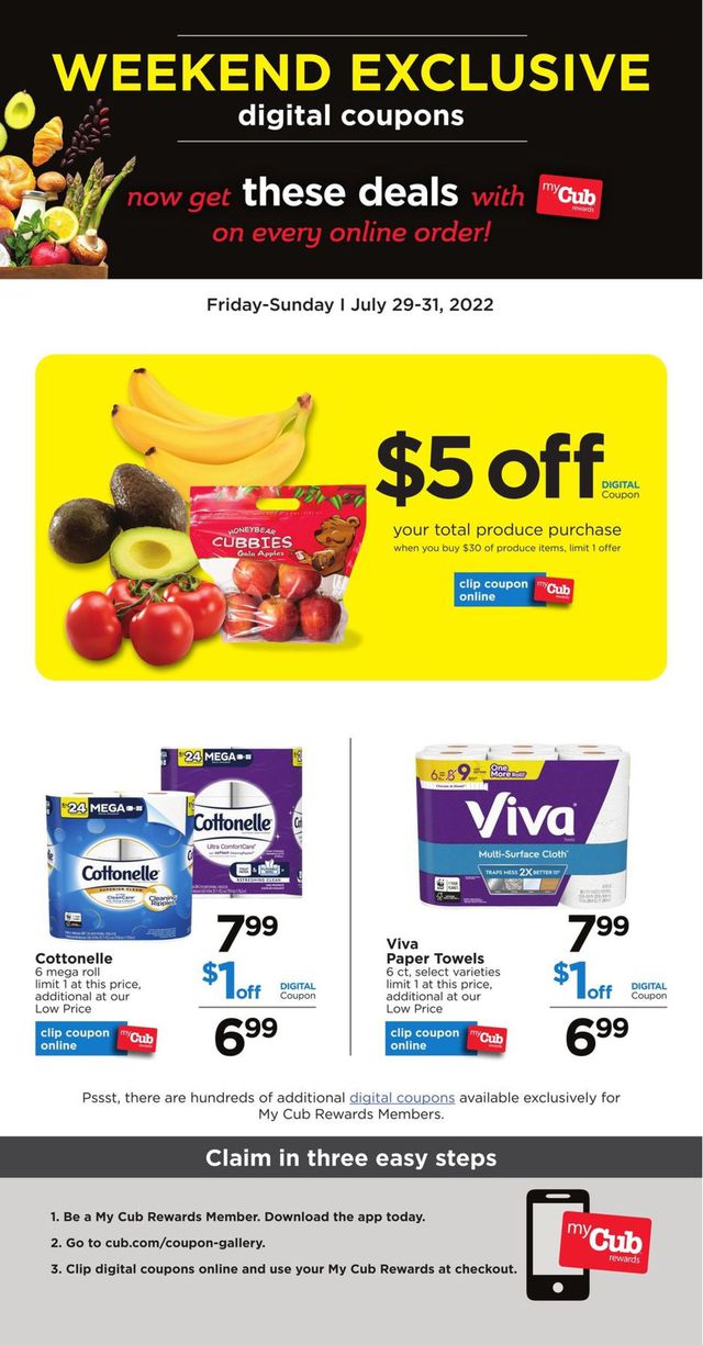 Cub Foods Ad from 07/29/2022