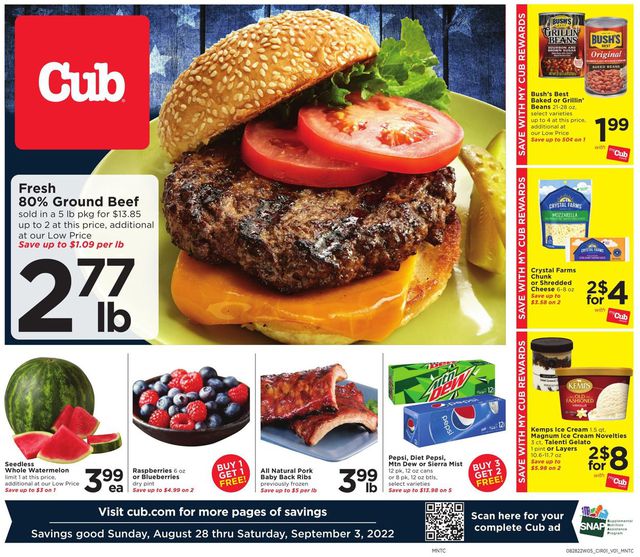 Cub Foods Ad from 08/28/2022