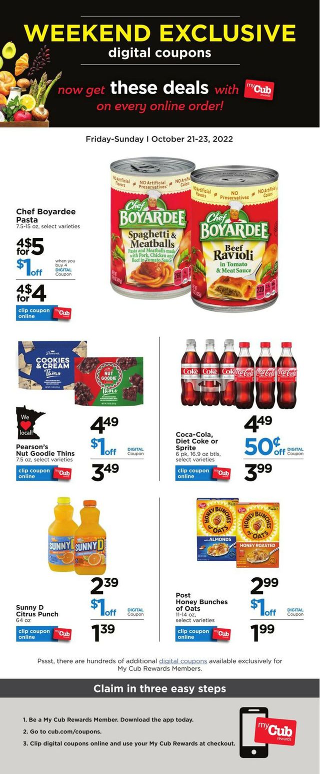 Cub Foods Ad from 10/21/2022