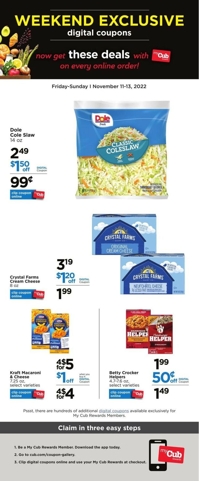 Cub Foods Ad from 11/11/2022