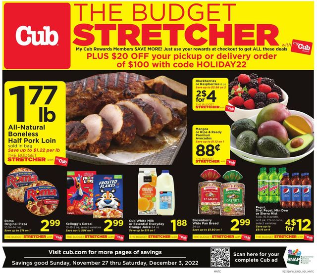 Cub Foods Ad from 11/27/2022