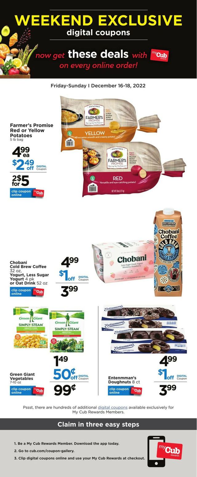 Cub Foods Ad from 12/16/2022