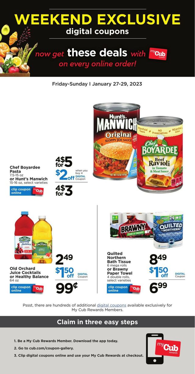 Cub Foods Ad from 01/27/2023