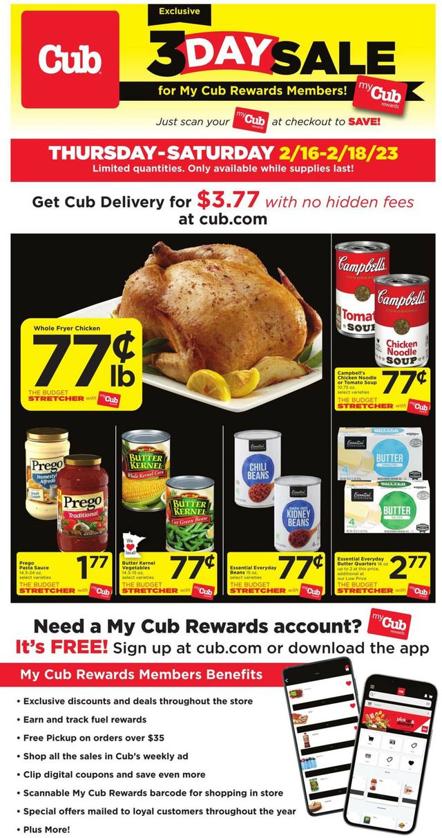 Cub Foods Ad from 02/16/2023