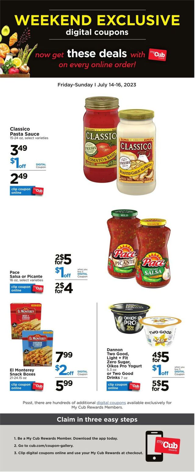 Cub Foods Ad from 07/14/2023