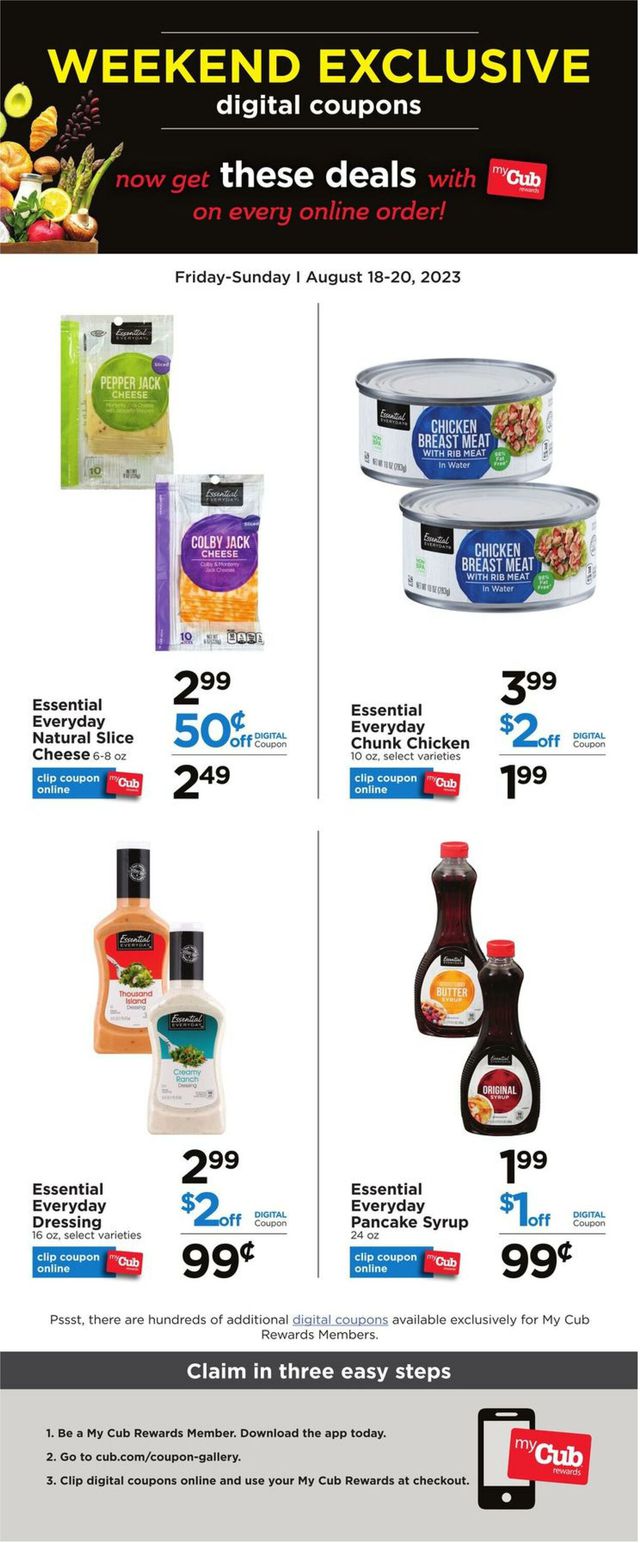 Cub Foods Ad from 08/18/2023
