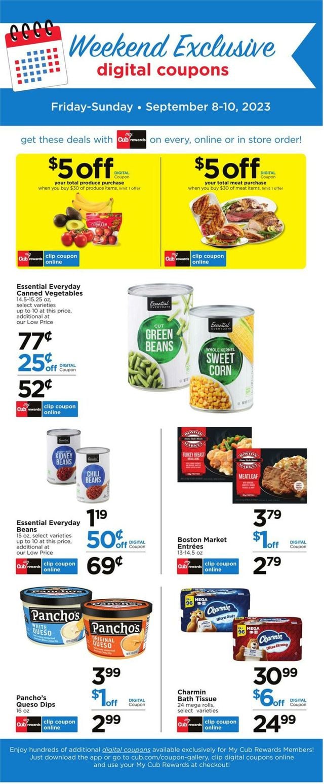 Cub Foods Ad from 09/08/2023