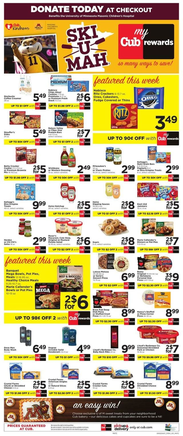 Cub Foods Ad from 09/10/2023