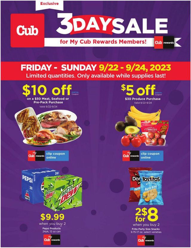 Cub Foods Ad from 09/22/2023