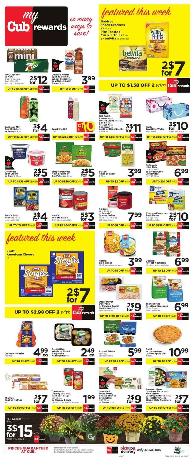 Cub Foods Ad from 09/24/2023