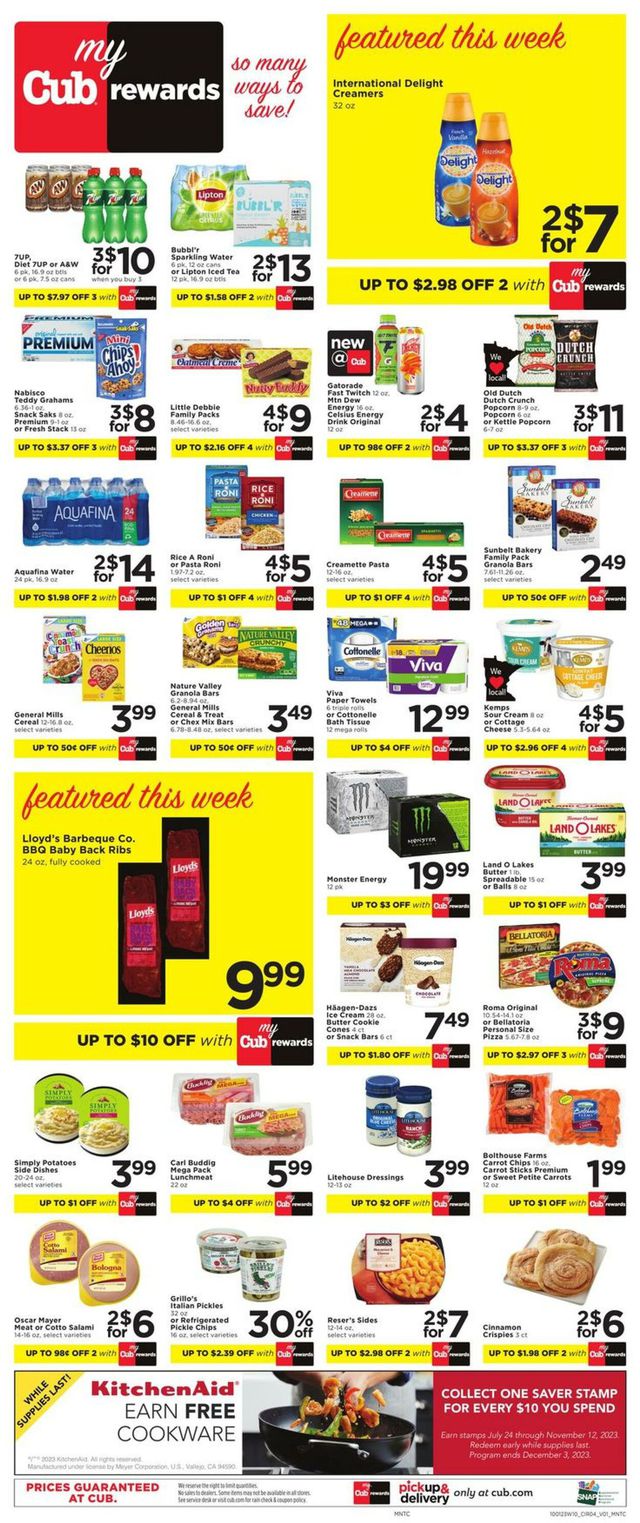 Cub Foods Ad from 10/01/2023