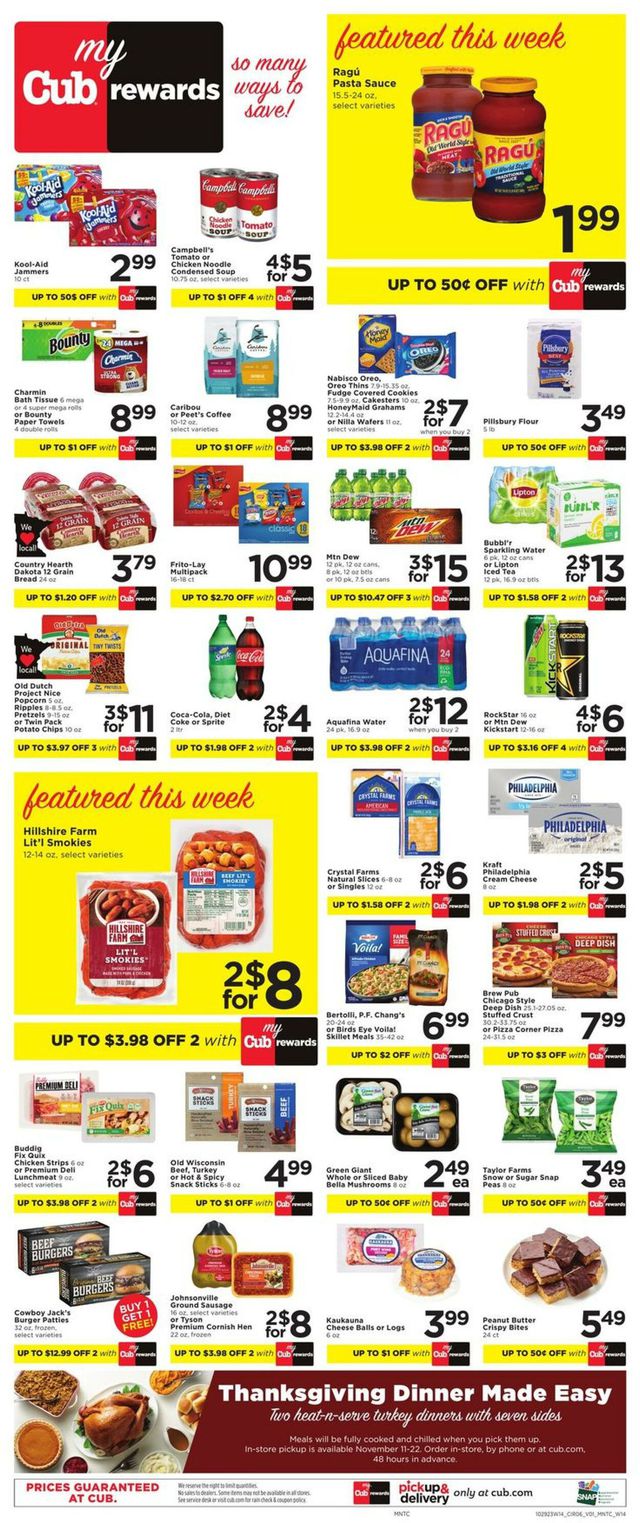 Cub Foods Ad from 10/29/2023