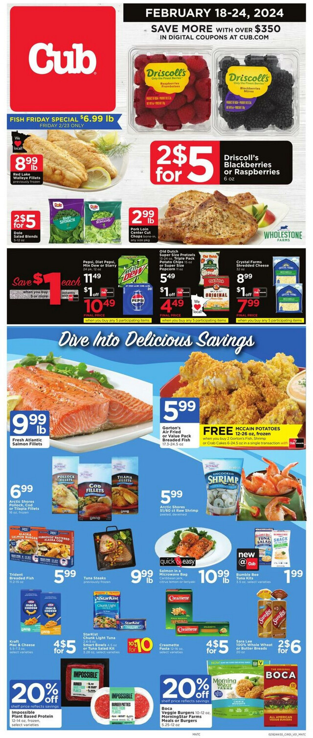Cub Foods Ad from 02/18/2024