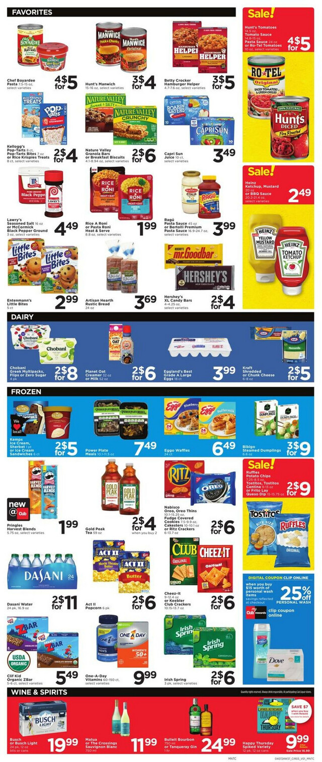 Cub Foods Ad from 04/07/2024