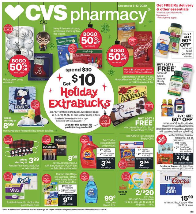 CVS Pharmacy Ad from 12/06/2020