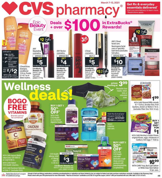 CVS Pharmacy Ad from 03/07/2021