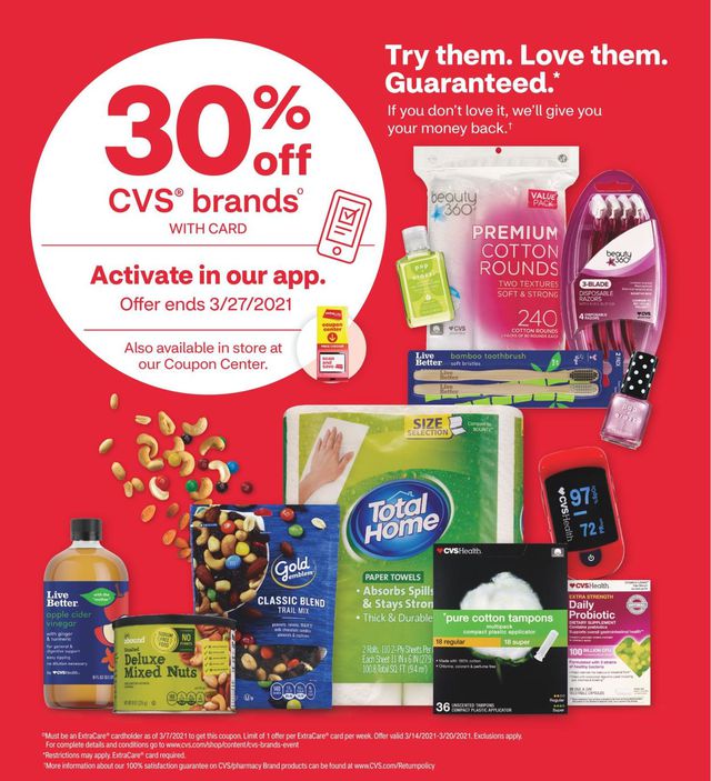 CVS Pharmacy Ad from 03/14/2021