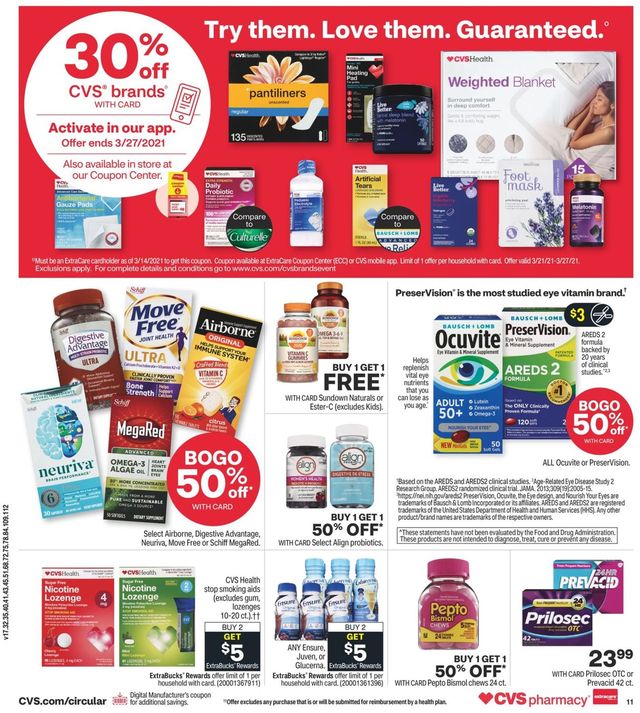 CVS Pharmacy Ad from 03/21/2021