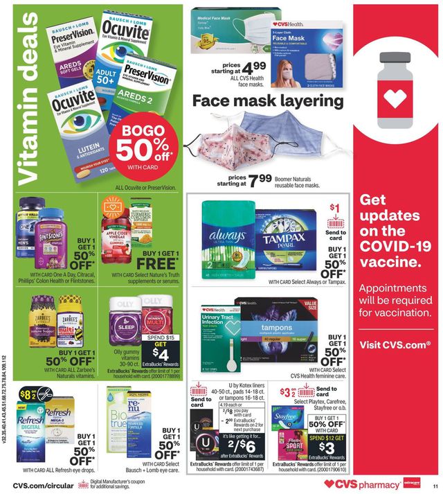 CVS Pharmacy Ad from 04/18/2021