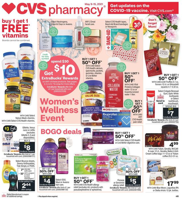 CVS Pharmacy Ad from 05/09/2021
