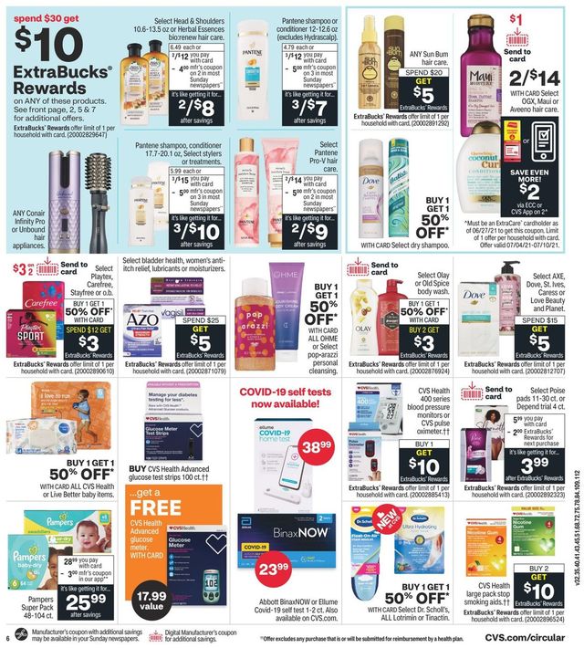 CVS Pharmacy Ad from 07/04/2021