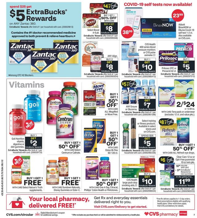 CVS Pharmacy Ad from 07/11/2021