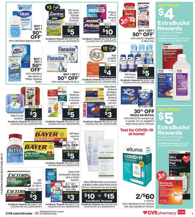 CVS Pharmacy Ad from 08/08/2021