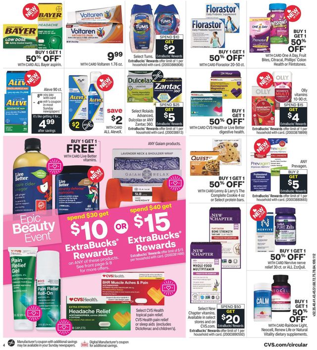 CVS Pharmacy Ad from 09/12/2021